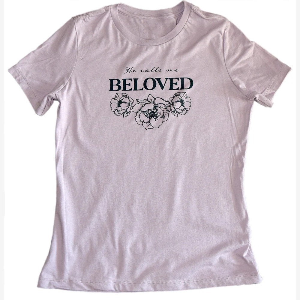 He Calls Me Beloved Floral T-Shirt Christian Faith Shirt Religious Gift Ideas