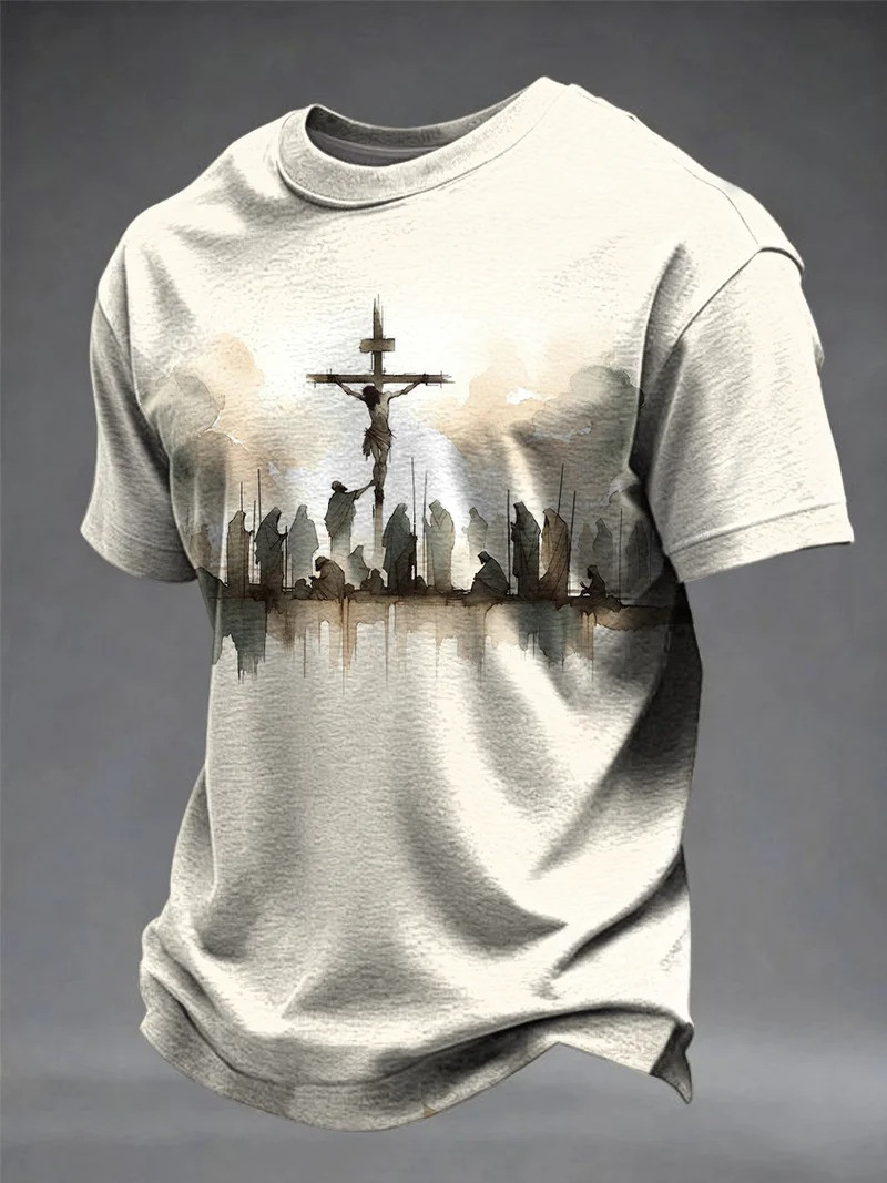 He Is Risen T-Shirt Empty Tomb Cross Sunrise Christian Easter Gift For Believers