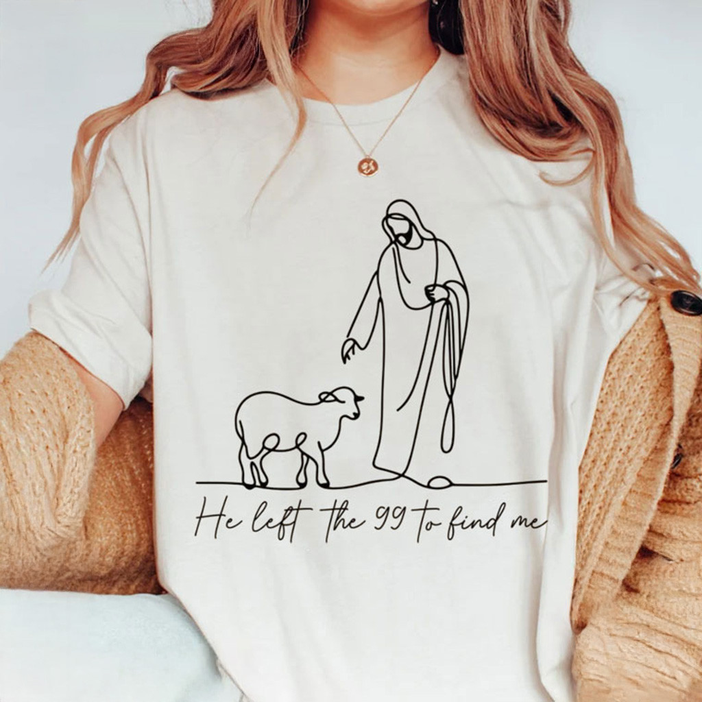 He Left The 99 To Find Me Bible Verse T-Shirt Christian Shirt Christmas Gift Ideas For Mom