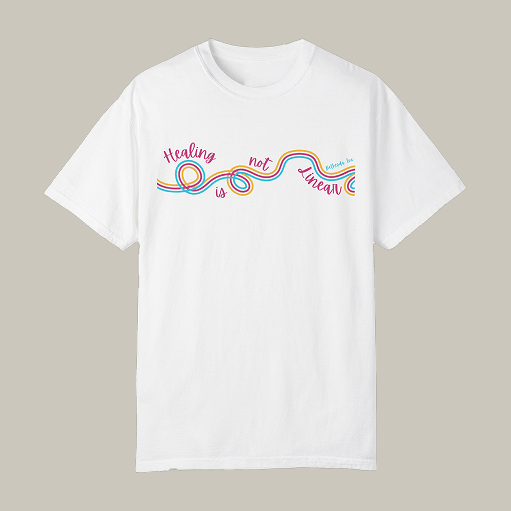Healing Is Not Linear Cursive Swirl Bethesda T-Shirt Bethesda Clothes Presents For Patriots