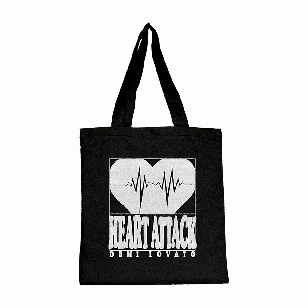Heart Attack Anniversary Demi Lovato Tote Bag Demi Lovato Merch Music Lover Gift For Friends