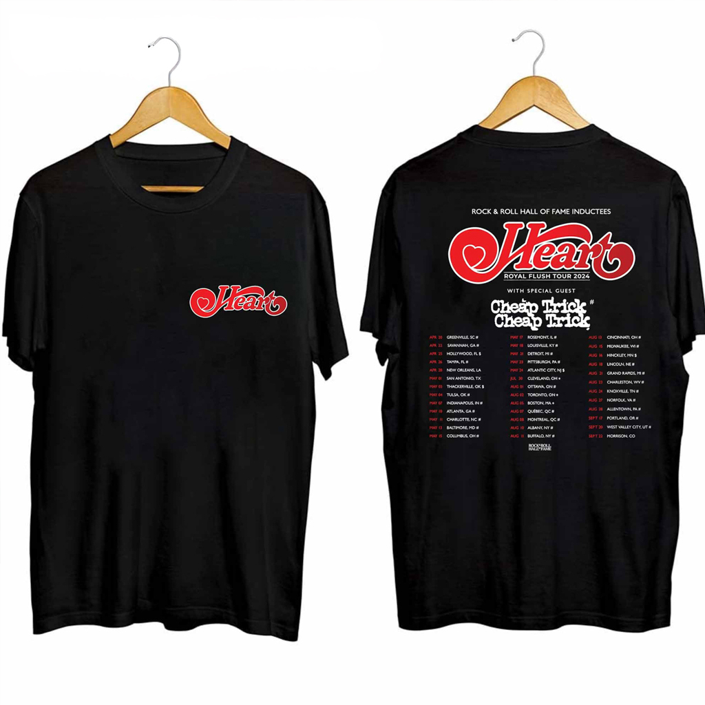 Heart Band Royal Flush Tour Shirt Heart Merch Gift Ideas For Rock Music Lovers