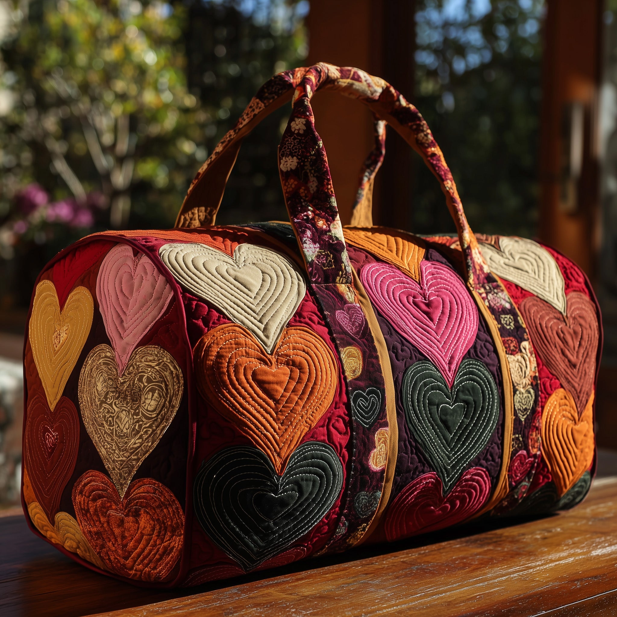 Heart Heaven Quilt Duffle Bag Anniversary Gift Idea