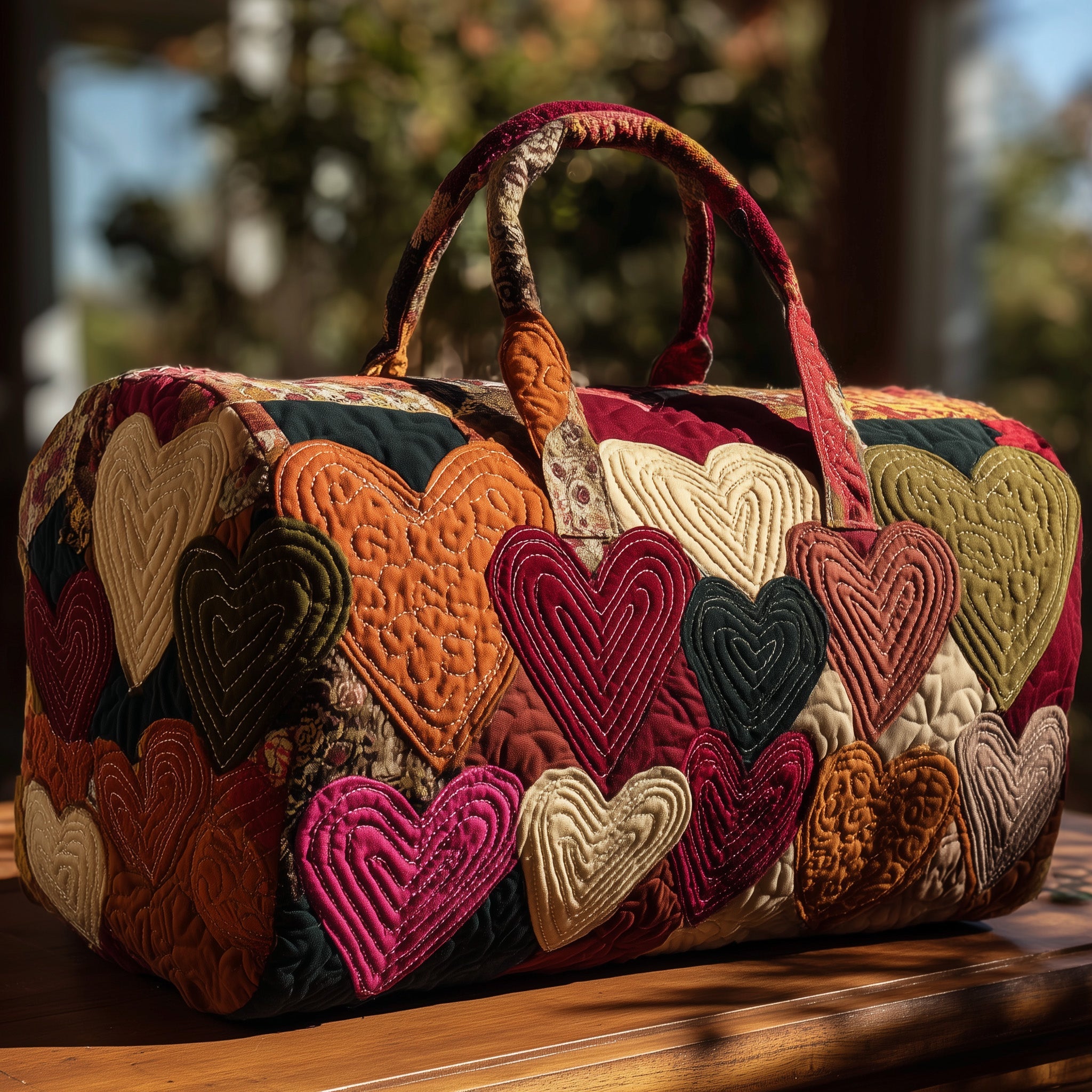 Heart Heaven Quilt Duffle Bag Birthday Gift Idea