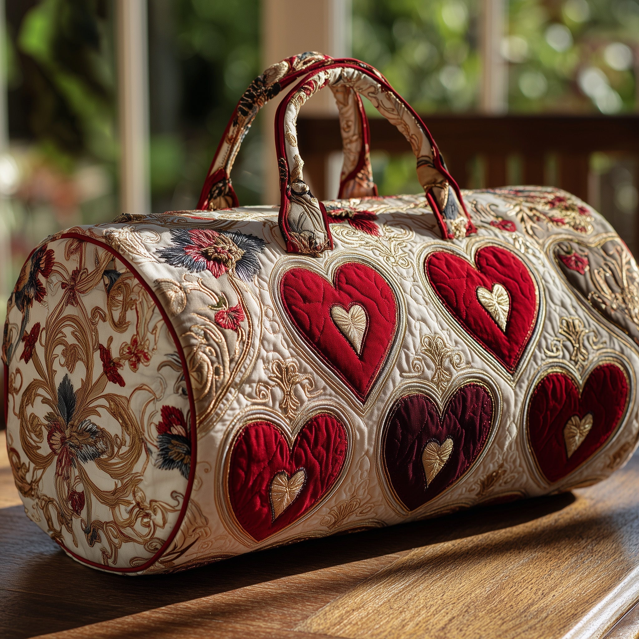 Heart Heaven Quilt Duffle Bag Fall Gift Choice