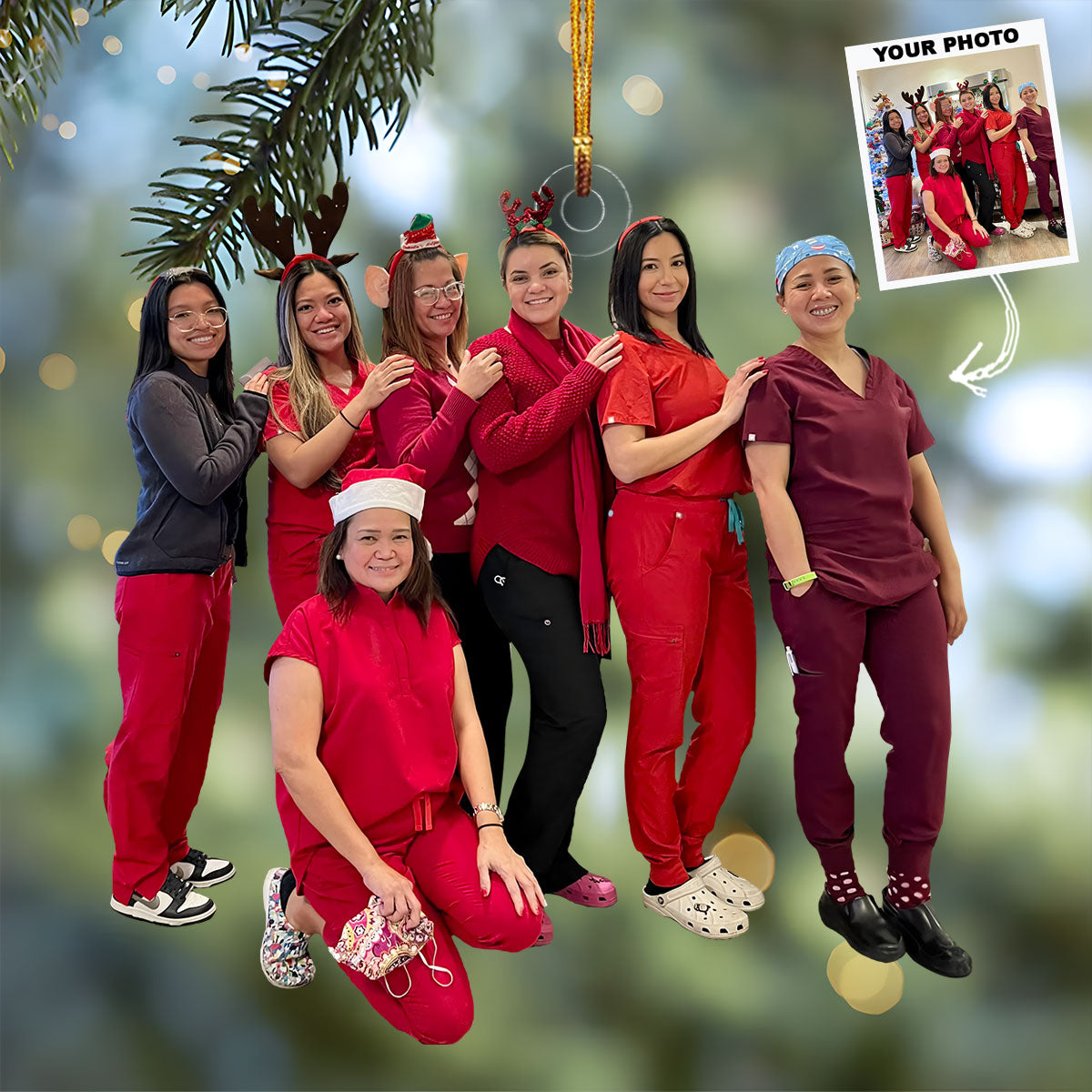 Heart Of Care Personalized Photo Mica Ornament Nurse S Day Christmas Gift For Nurse