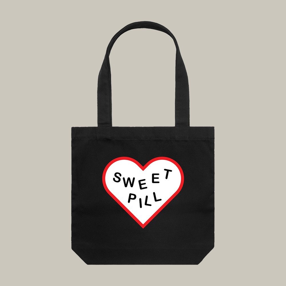 Heart Sweet Pill Tote Bag Emo Music Sweet Pill Merch Present Idea For Music Lovers