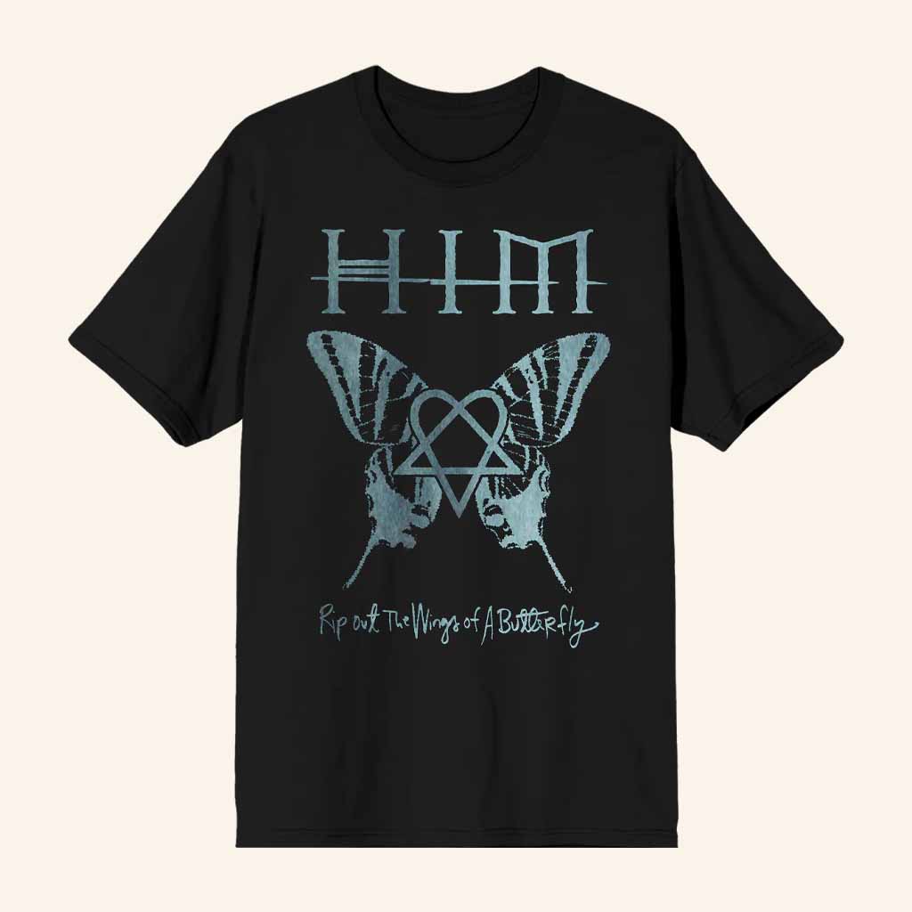 Heartagram Merch Rip Out The Wings Of Butterfly T-Shirt Music Lover Gifts For Him Heartagram Merch Rip Out The Wings Of Butterfly T-Shirt Music Lover Gifts For Him