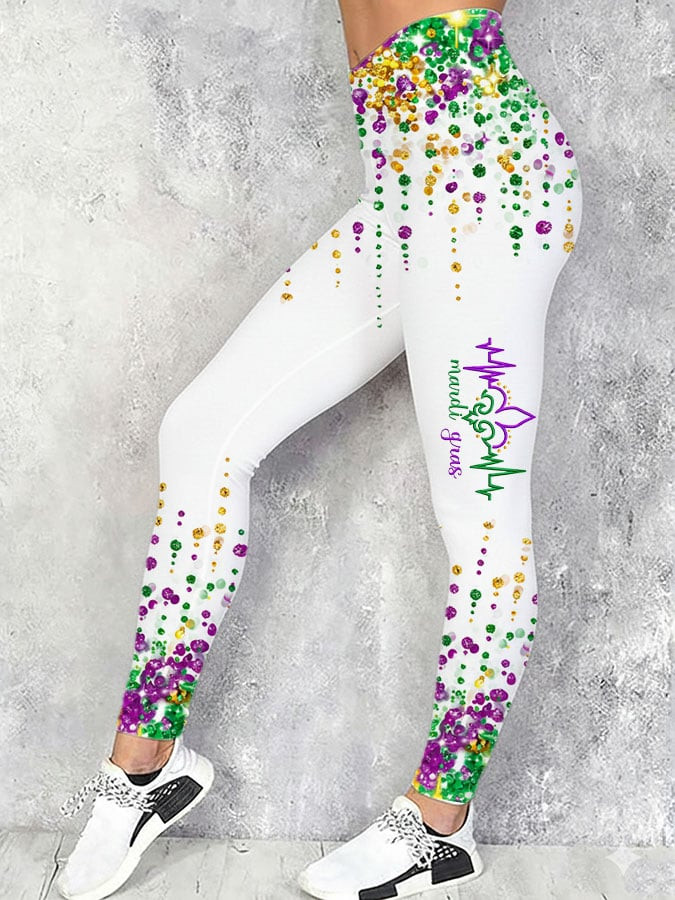 Heartbeat Mardi Gras Fleur De Lis Leggings Mardi Gras Apparel For Women Fat Tuesday Gifts Heartbeat Mardi Gras Fleur De Lis Leggings Mardi Gras Apparel For Women Fat Tuesday Gifts