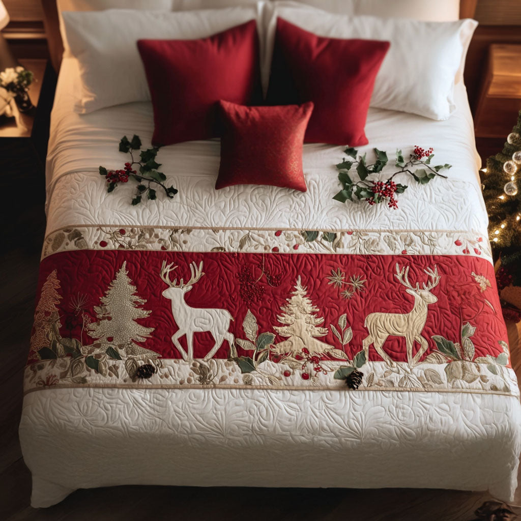 Hearth Magic Quilted Bed Runner Christmas Decorations Family Xmas Gift Ideas