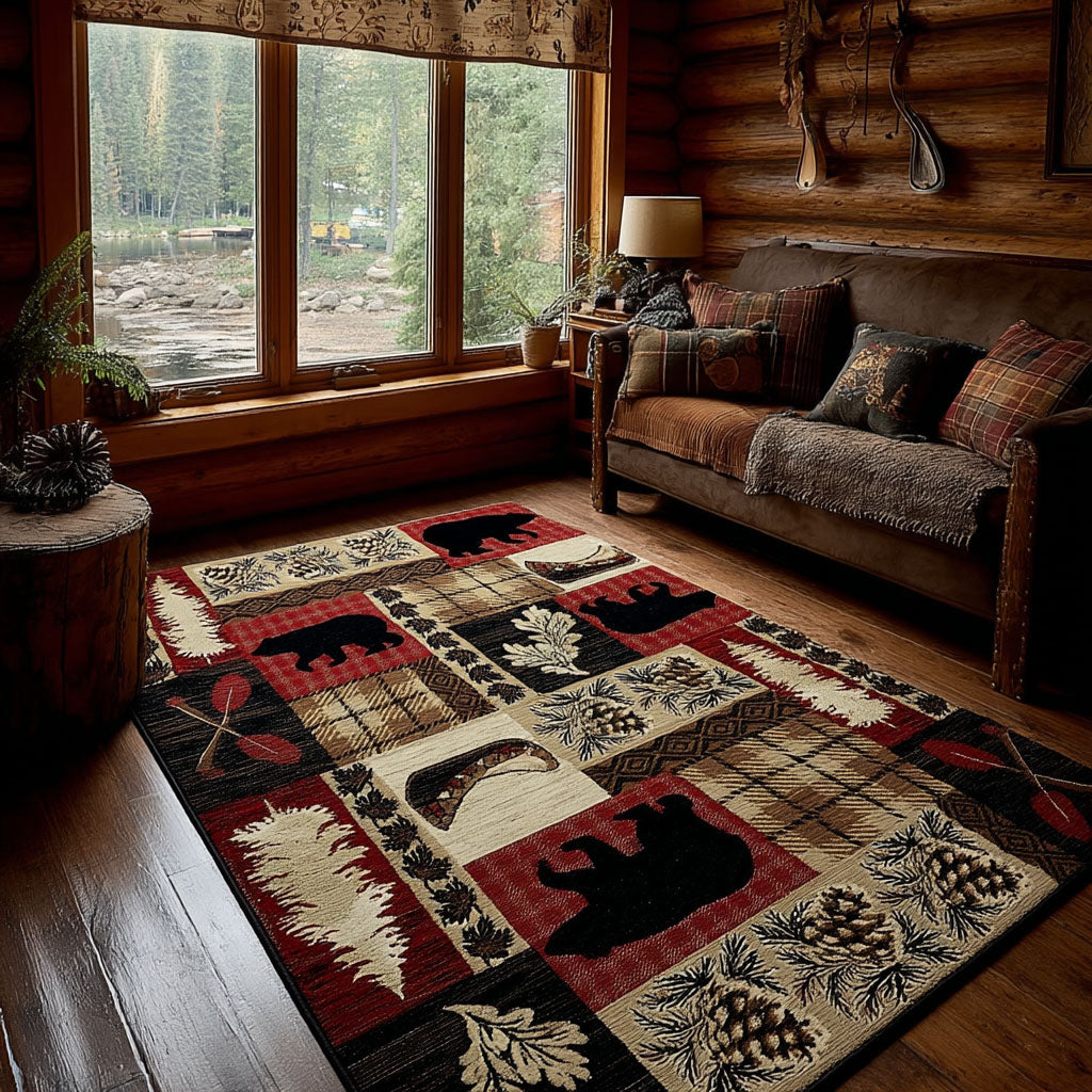 Hearthside Area Rug Christmas Decor For Entryway Gift For Deers Hunters Men