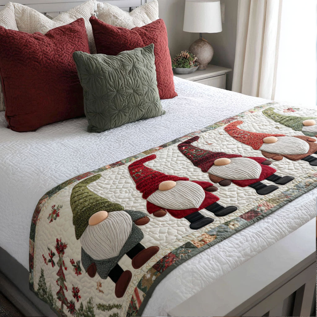 Hearthside Cheer Quilted Bed Runner Christmas Bed Runner Great Family Xmas Gifts