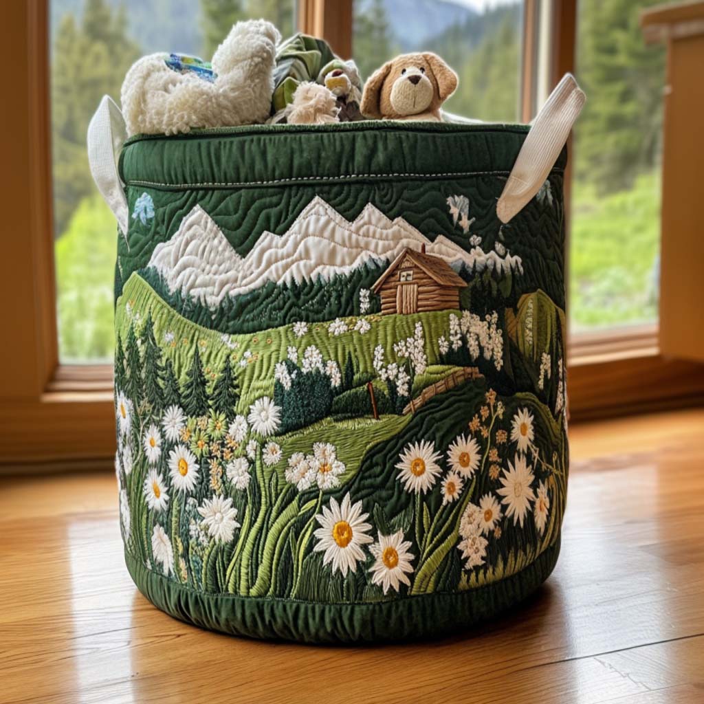 Hearthstone Home Quilted Laundry Basket Ideal Gift For Mom