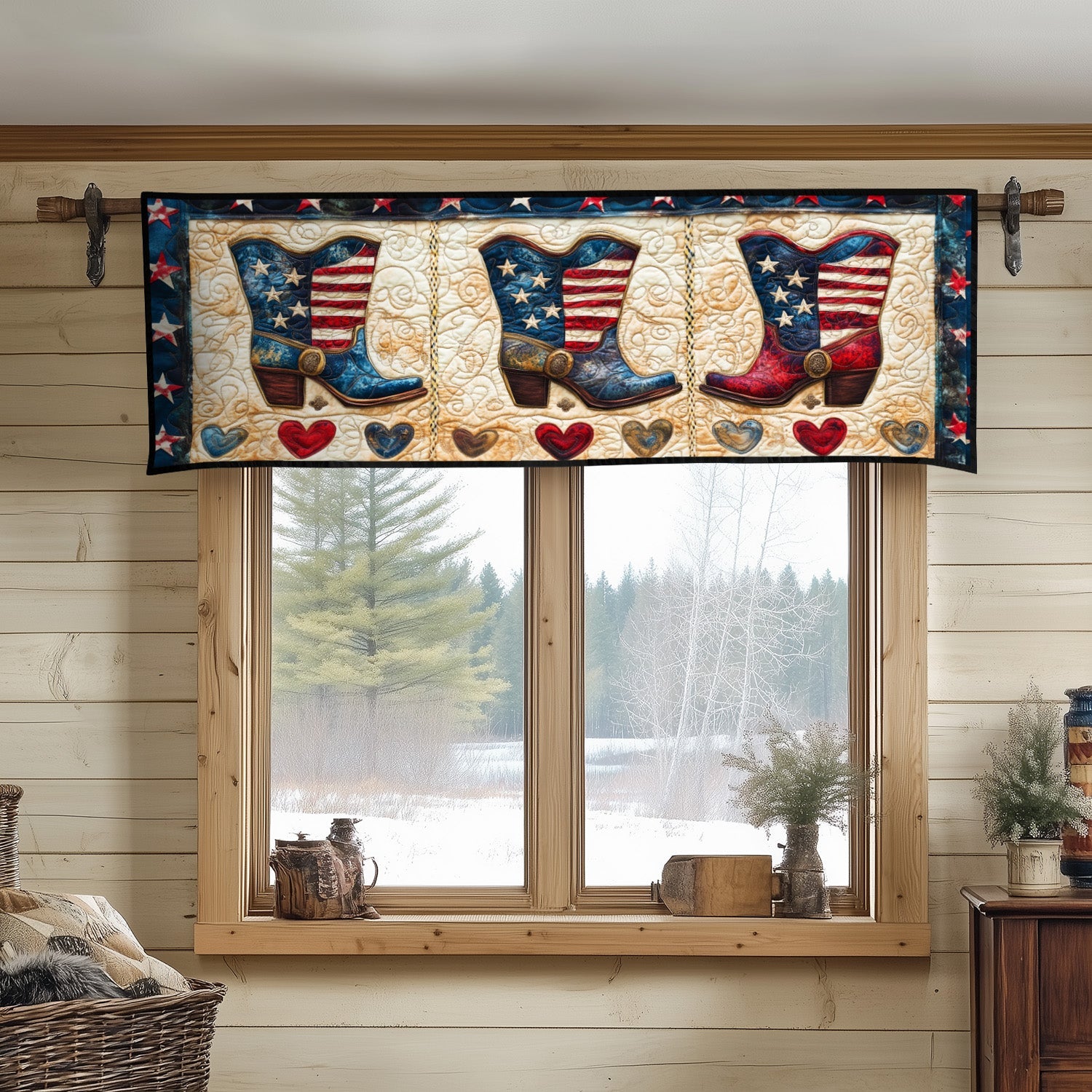Heartland Cowboy Quilted Valance Entryway Christmas Decor Ideas Cowboy Valentine Gifts