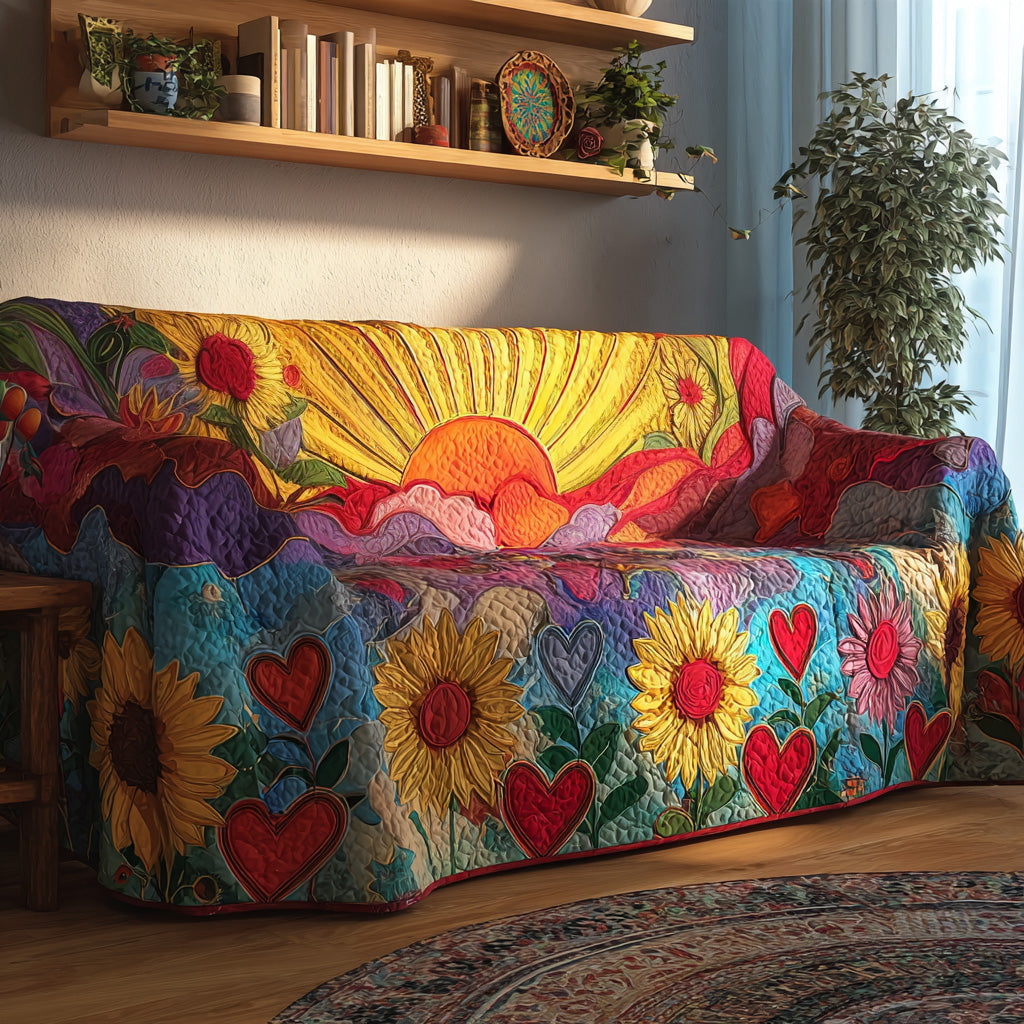 Heartland Morning Glow Quilted Sofa Cover Holiday Living Decorations Family Gift Ideas
