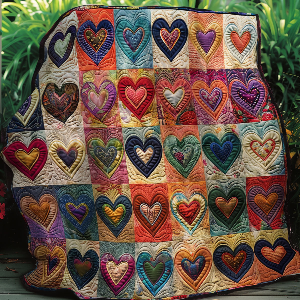 Hearts Quilt Blanket Best Blankets Mother In Law Presents Christmas