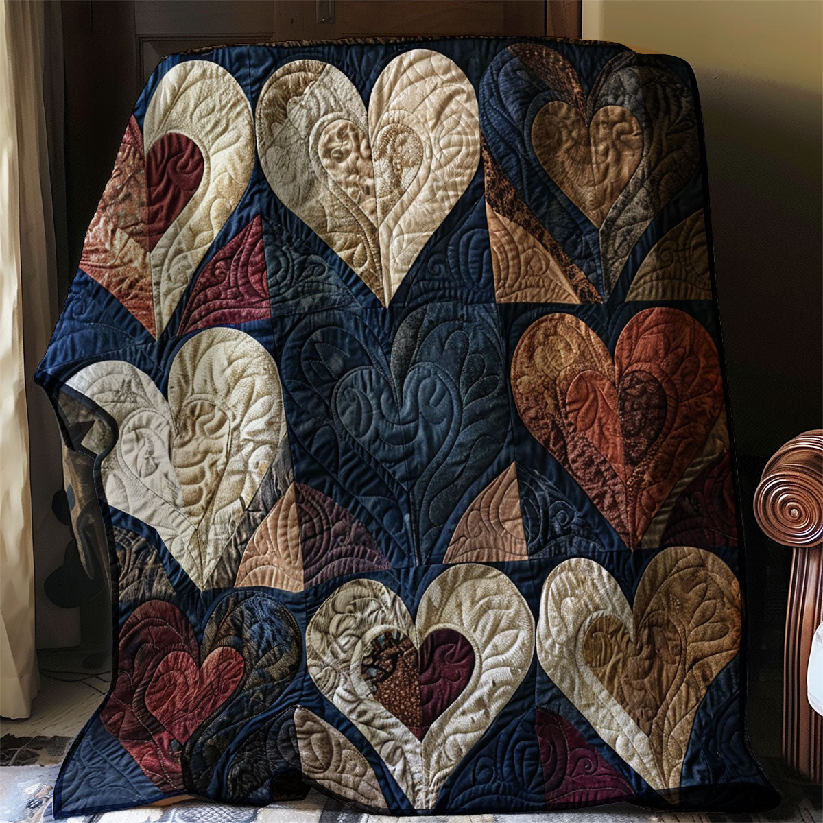 Hearts Quilt Blanket Throws And Blankets Birthday Gifts For Dad From Daughter