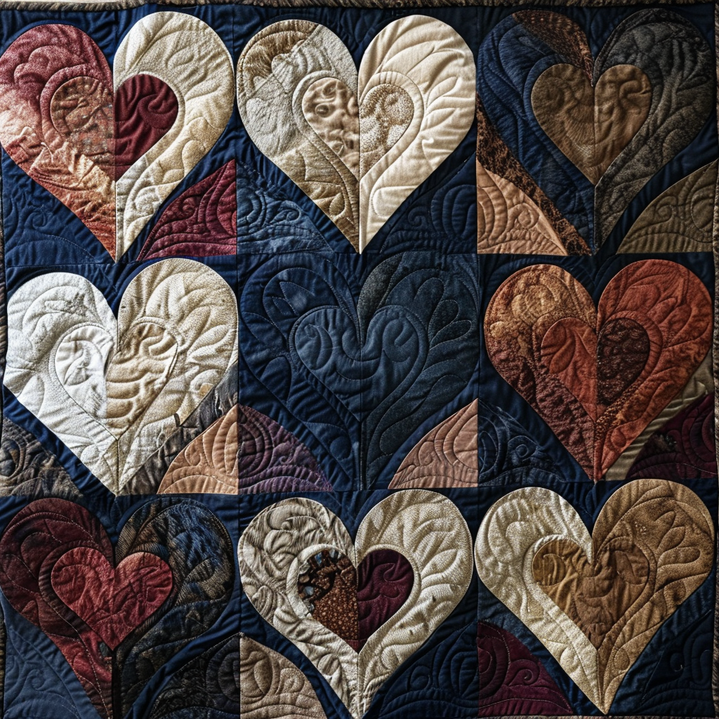 Hearts Quilt Blanket Throws And Blankets Birthday Gifts For Dad From Daughter