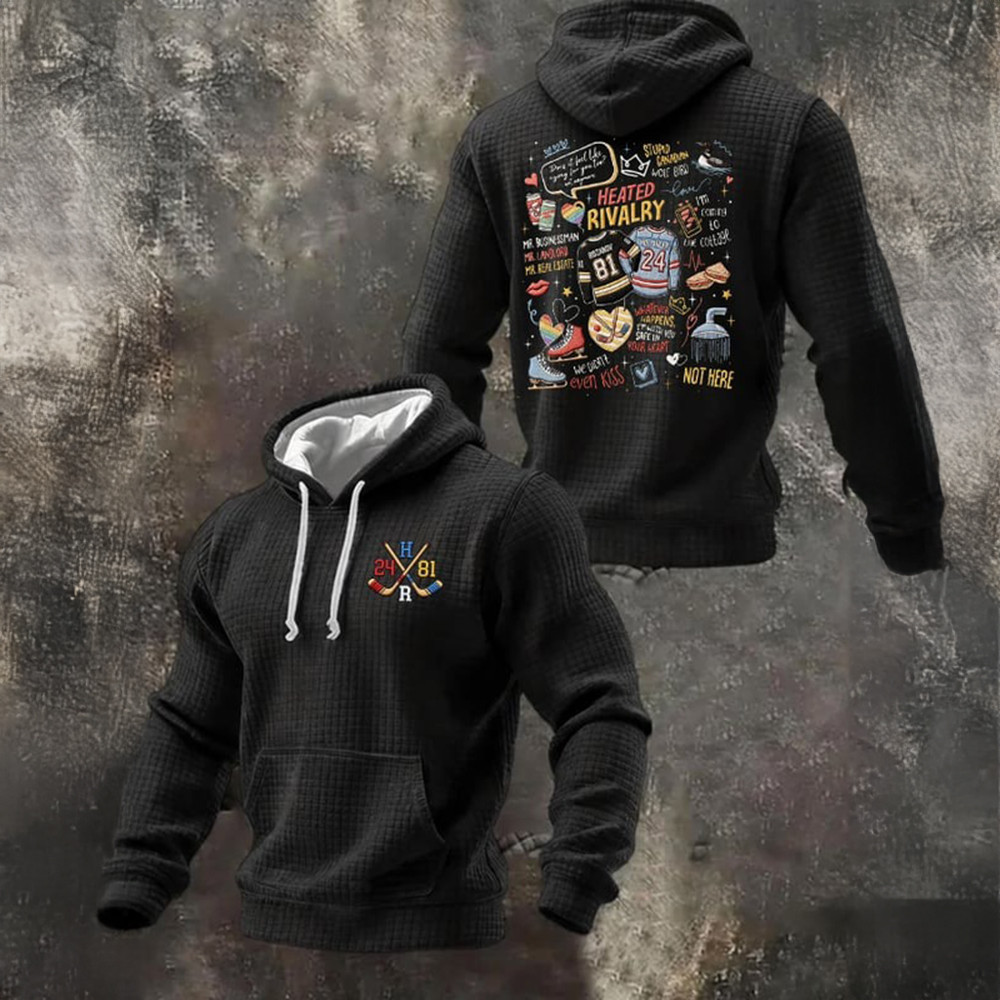 Heated Rivalry Hockey Romance Hoodie LGBT Drama Hooded Sweatshirt Heated Rivalry Fan Merch