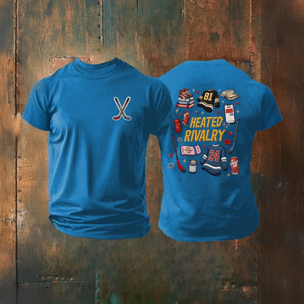 Heated Rivalry Hockey Romance T-Shirt Heated Rivalry Merch Gift For Hockey Fans