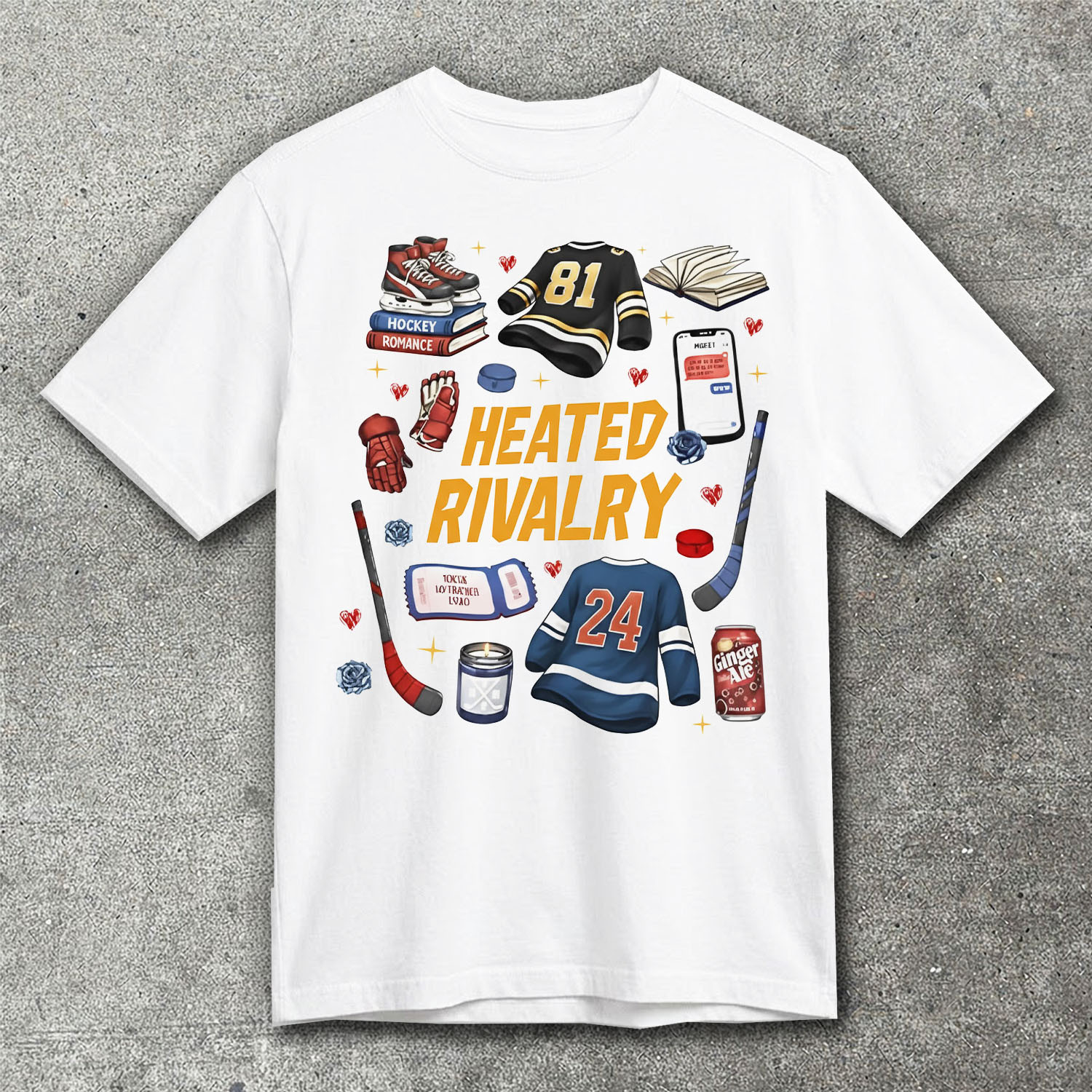Heated Rivalry Hockey Shirt Romance Book Merch LGBTQ Fan Gear Best Gift For Fans