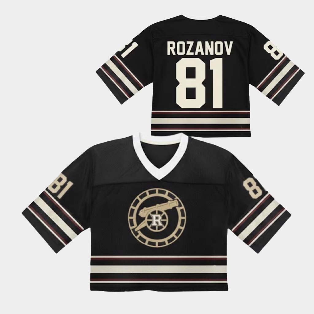 Heated Rivalry Hollander Rozanov Team Hollanov Cropped V-Neck T-Shirt Heated Rivalry Merch