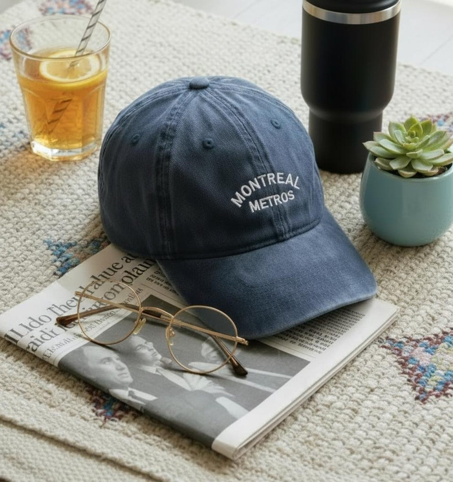 Heated Rivalry Merch Embroidered Montreal Metros Hat Heated Rivalry Inspired Hockey Cap