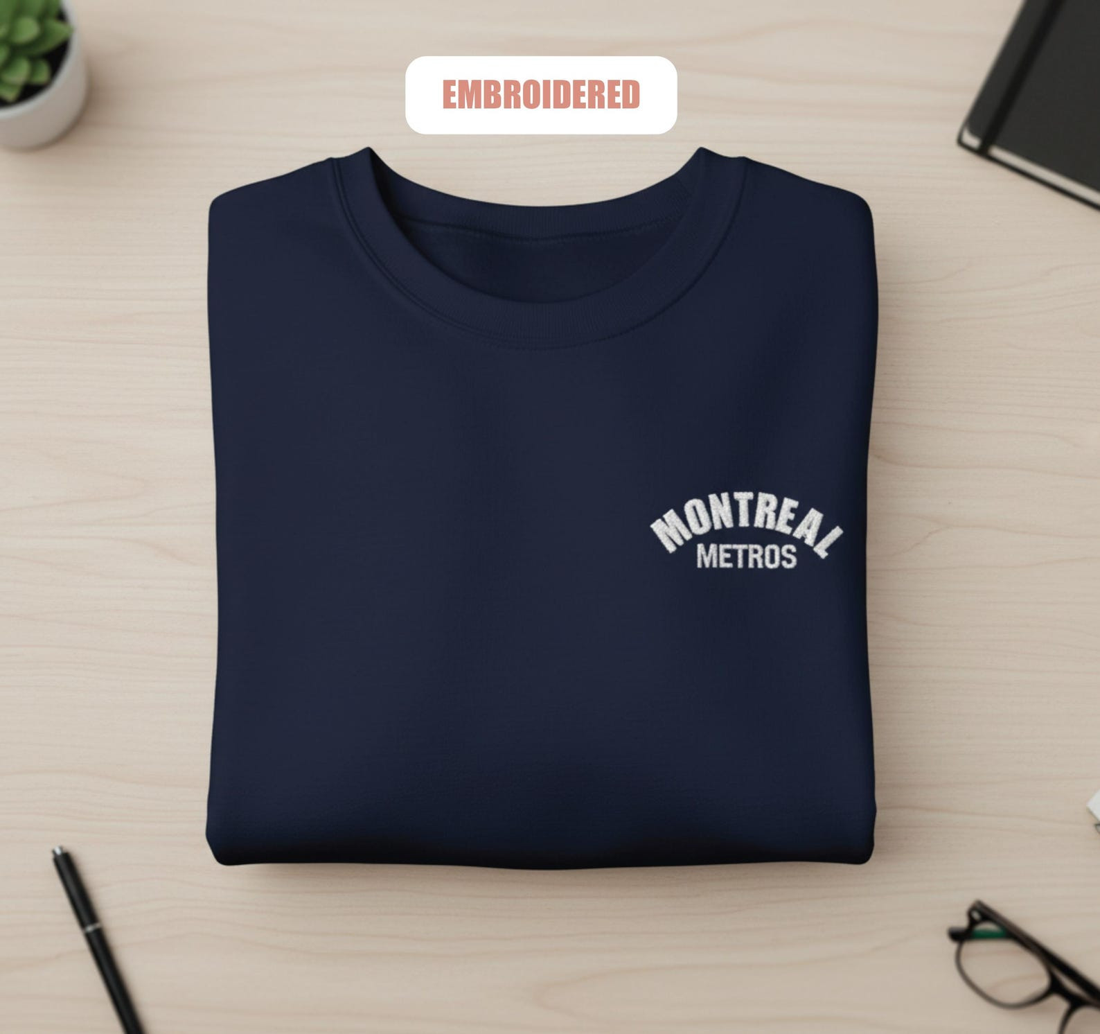 Heated Rivalry Merch Embroidered Montreal Metros Sweatshirt Team Hollanov Sweatshirt