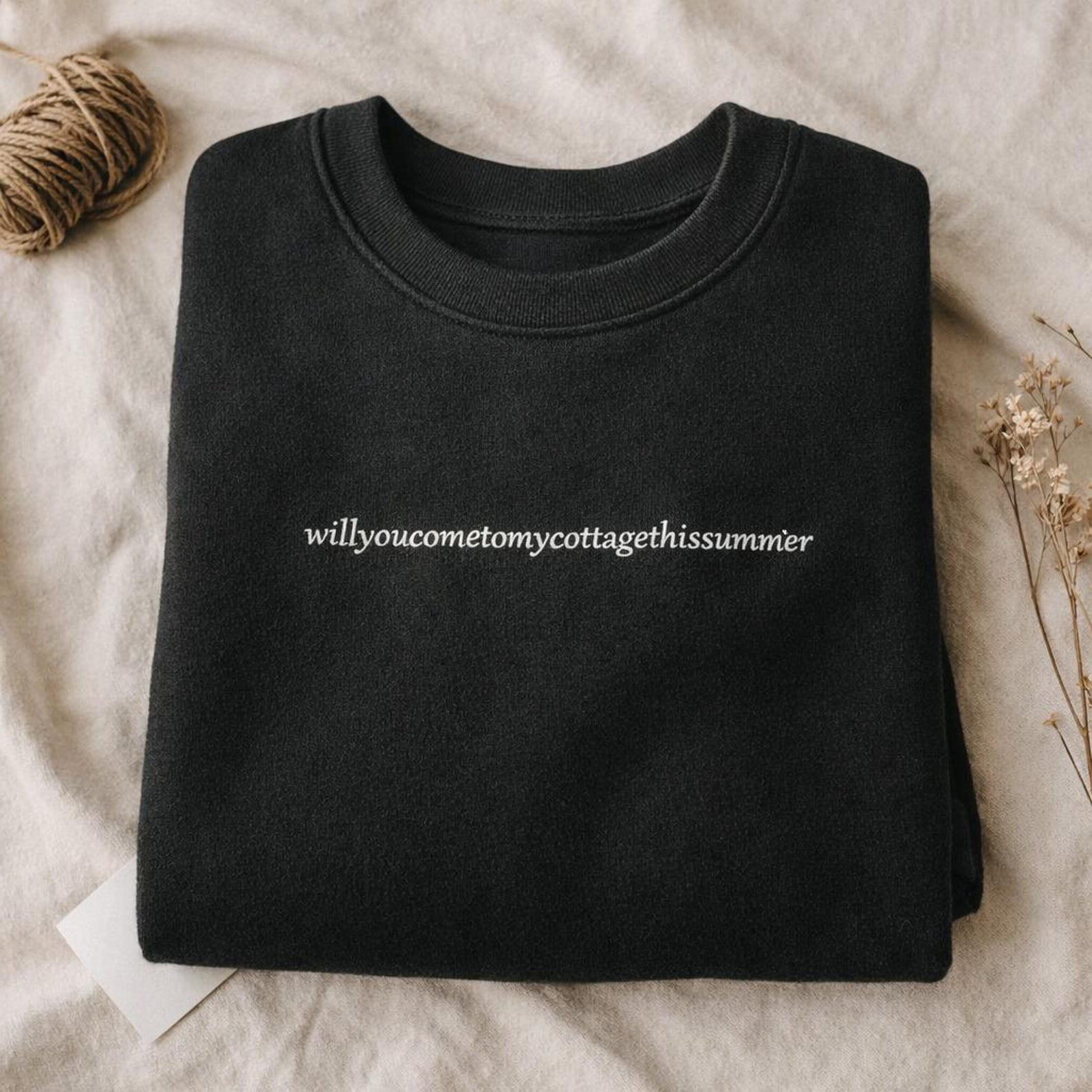 Heated Rivalry Merch Embroidered Will You Come To My Cottage This Summer Sweatshirt Heated Rivalry Merch Embroidered Will You Come To My Cottage This Summer Sweatshirt