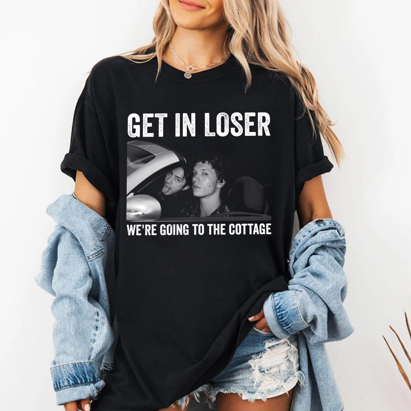 Heated Rivalry Merch Get In Loser We're Going To The Cottage Shirt Rozanov And Hollander Tee Heated Rivalry Merch Get In Loser We're Going To The Cottage Shirt Rozanov And Hollander Tee