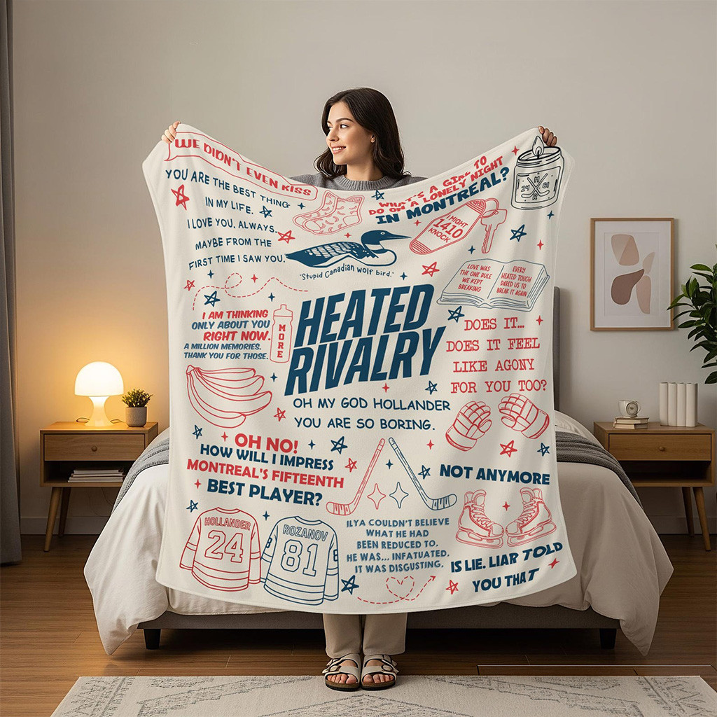 Heated Rivalry Merch Heated Rivalry Couple Blanket Enemies To Lovers Romance Blankets