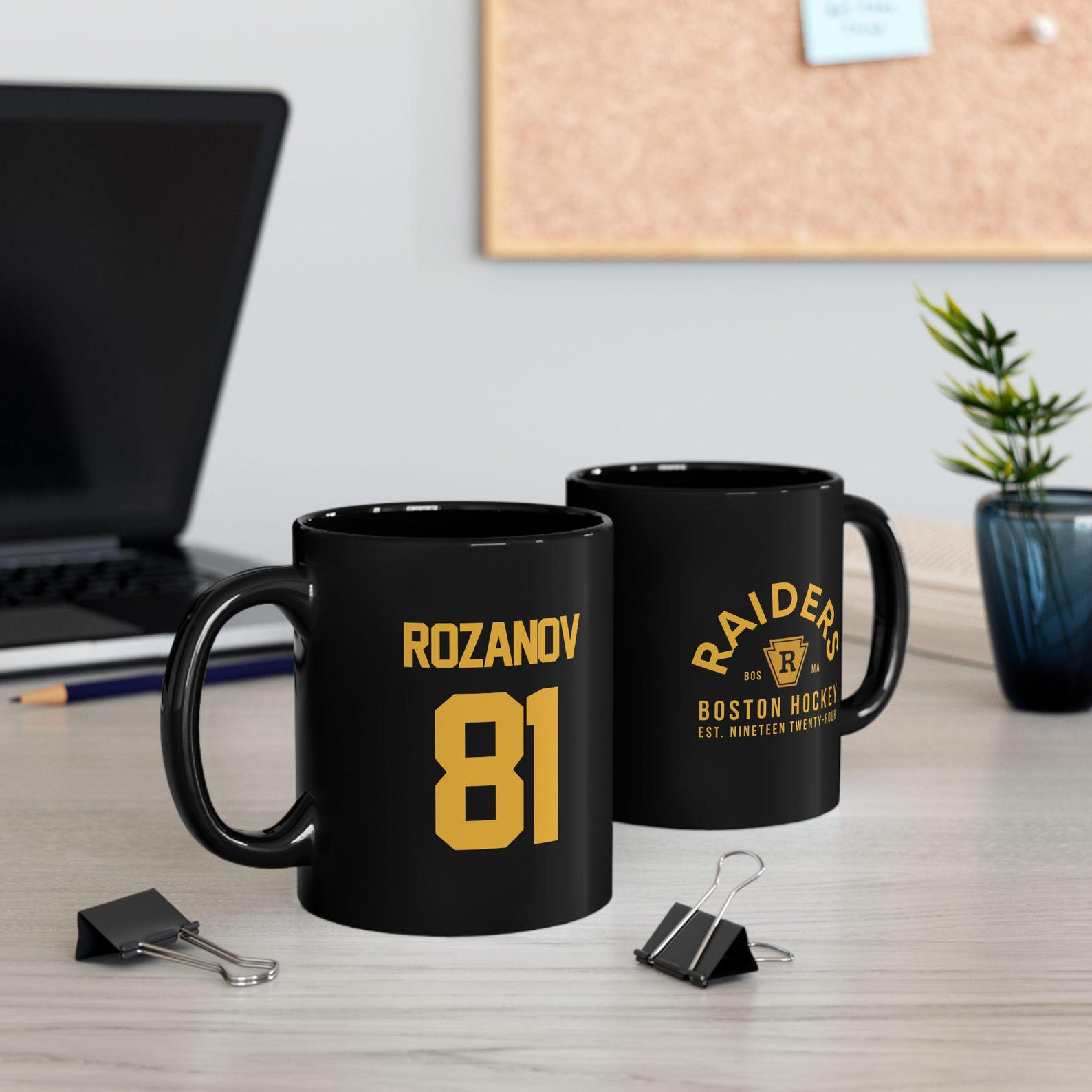 Heated Rivalry Merch Heated Rivalry Hockey Black Mug Boston Hockey Inspired Coffee Cup