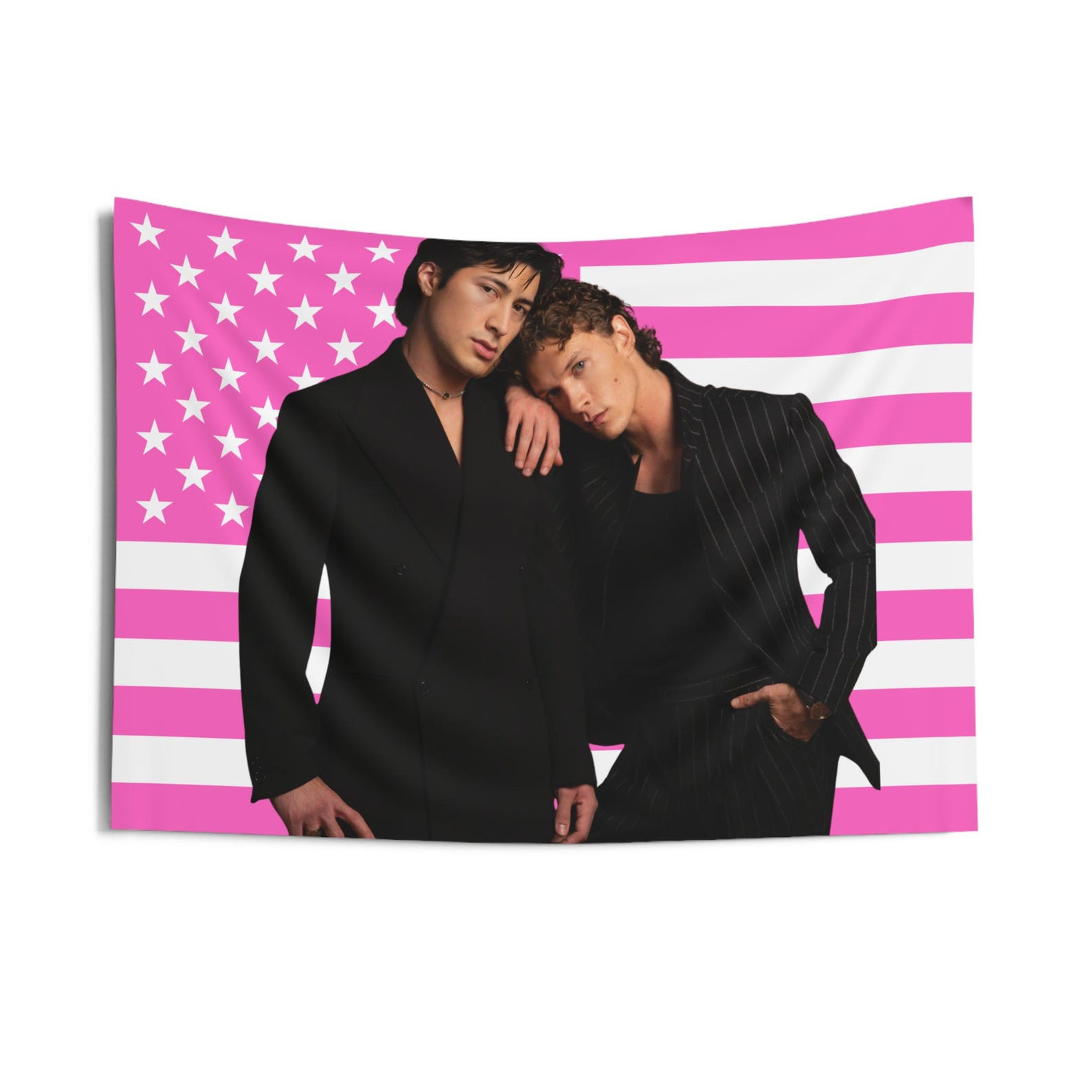 Heated Rivalry Merch Heated Rivalry Pink American Flag Wall Art Decor Gifts For Fans