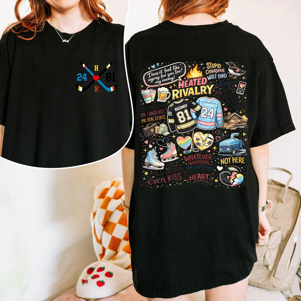 Heated Rivalry Merch Heated Rivalry Romance T-Shirt Movie Book Fans Gifts