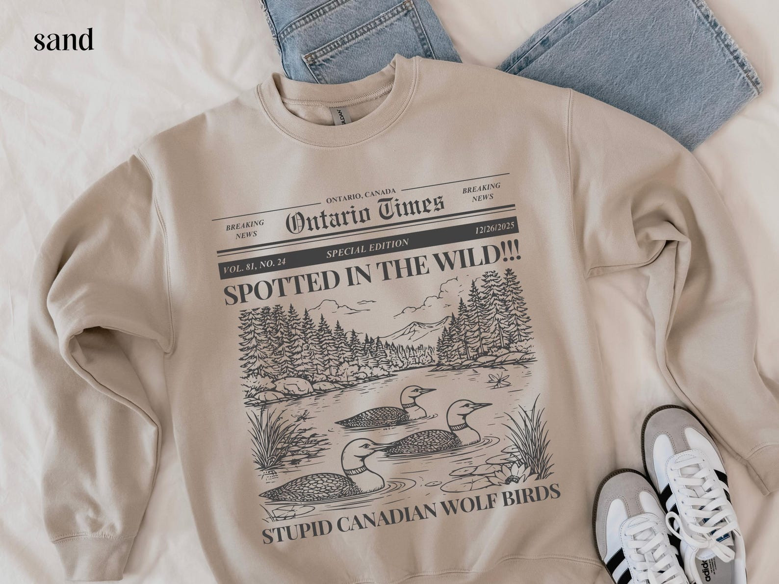 Heated Rivalry Merch Heated Rivalry Sweatshirt Stupid Canadian Wolf Bird Crewneck Gifts For Fans
