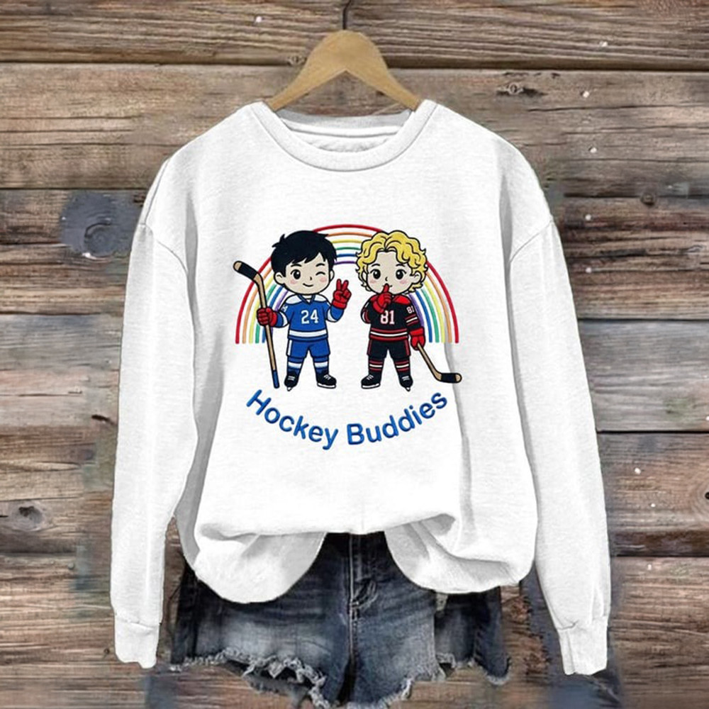 Heated Rivalry Merch Hockey Buddies Sweatshirt Heated Rivalry Apparel Hockey Fan Gifts