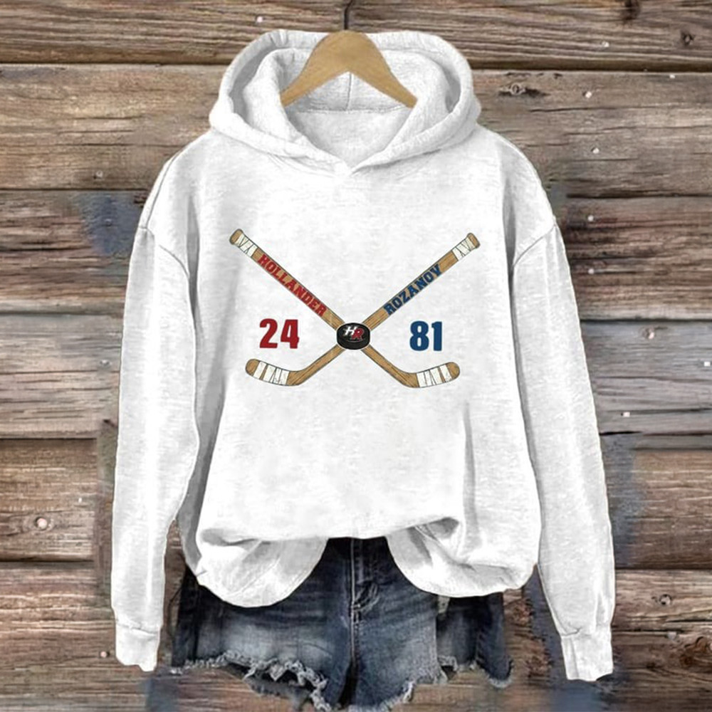 Heated Rivalry Merch Hockey Romance 24 81 Hoodie Game Day Hooded Sweatshirt Gifts For Friend