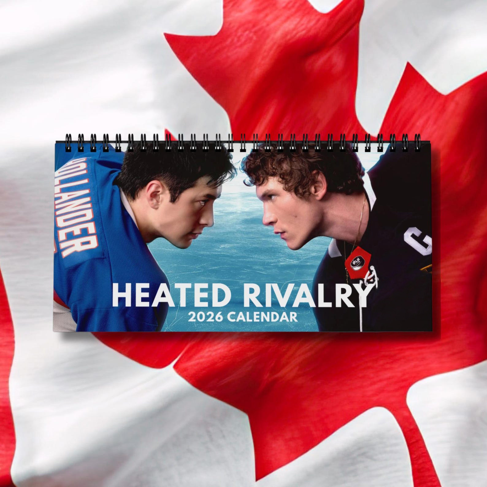 Heated Rivalry Merch Hollander And Rozanov Heated Rivalry Calendar 2026 Gifts For Hockey Fan