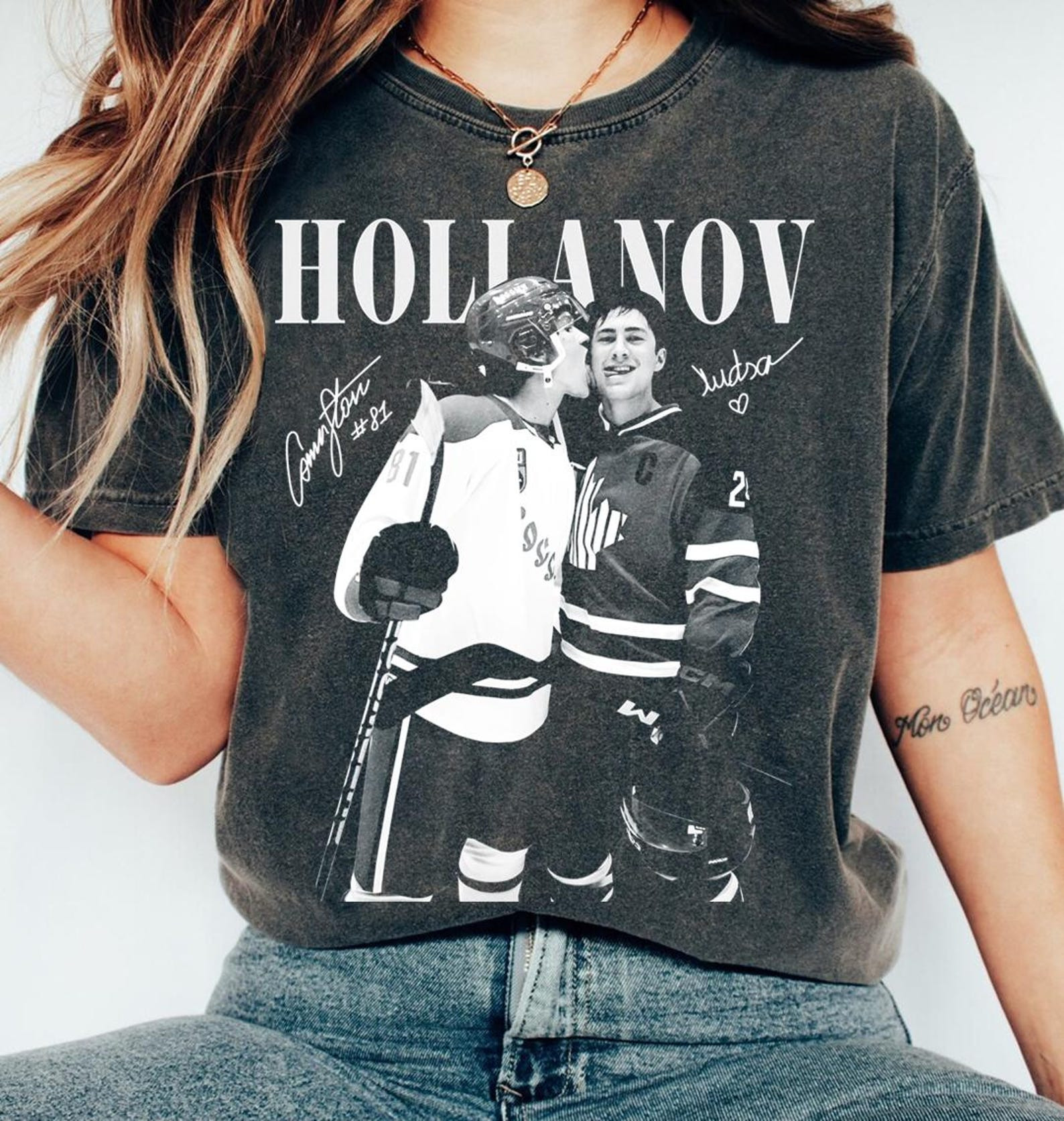 Heated Rivalry Merch Hollander Rozanov Hockey Wash Shirt Hollanov Heated Rivalry T-Shirt