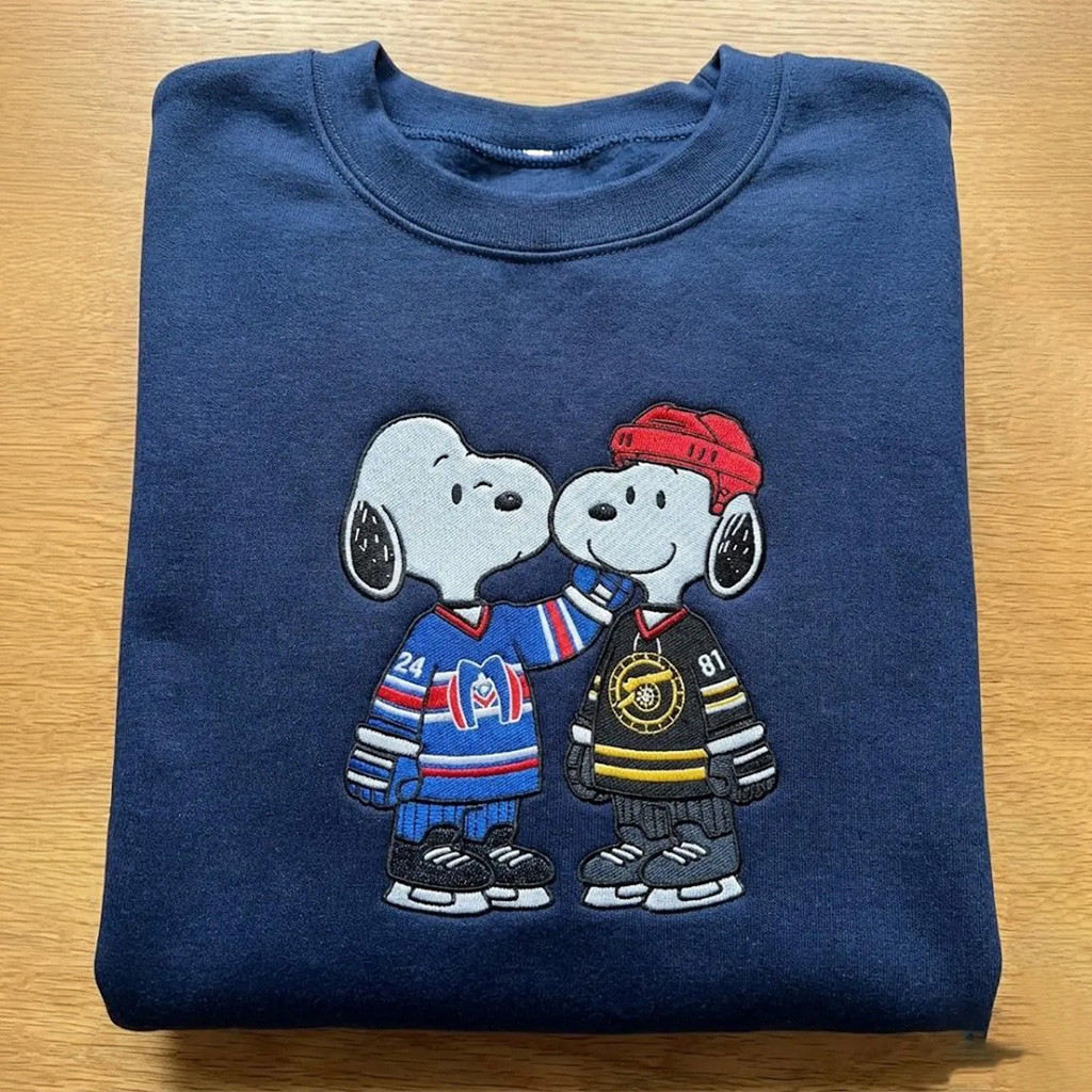 Heated Rivalry Merch Hollanov Beagle Puppy Heated Rivalry Team Hollanov Sweatshirt Embroidered