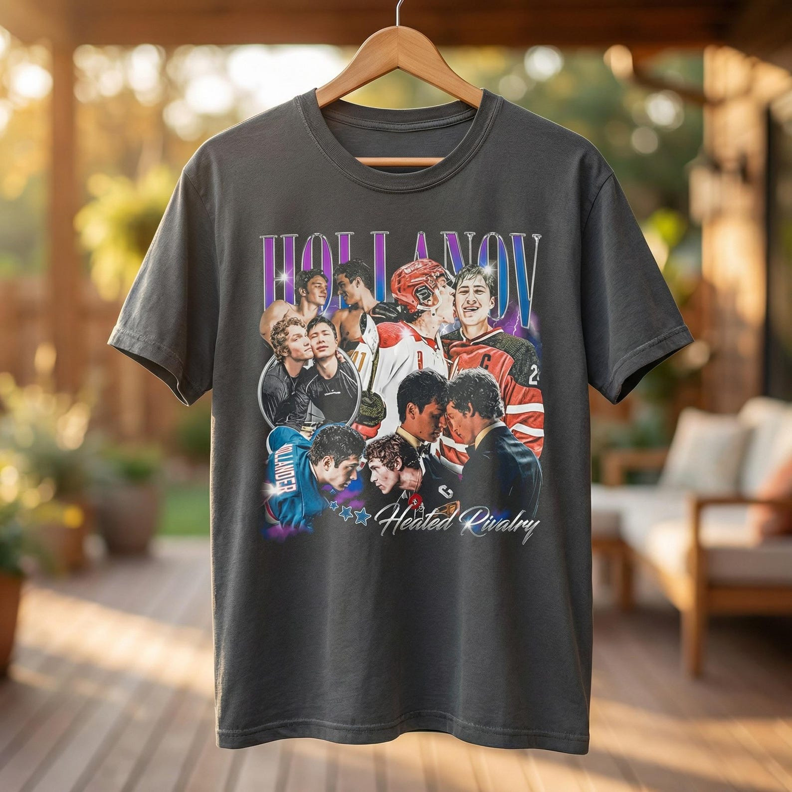 Heated Rivalry Merch Hollanov Bootleg Vintage T-Shirt Hockey Romance Gifts For Fans Heated Rivalry Merch Hollanov Bootleg Vintage T-Shirt Hockey Romance Gifts For Fans