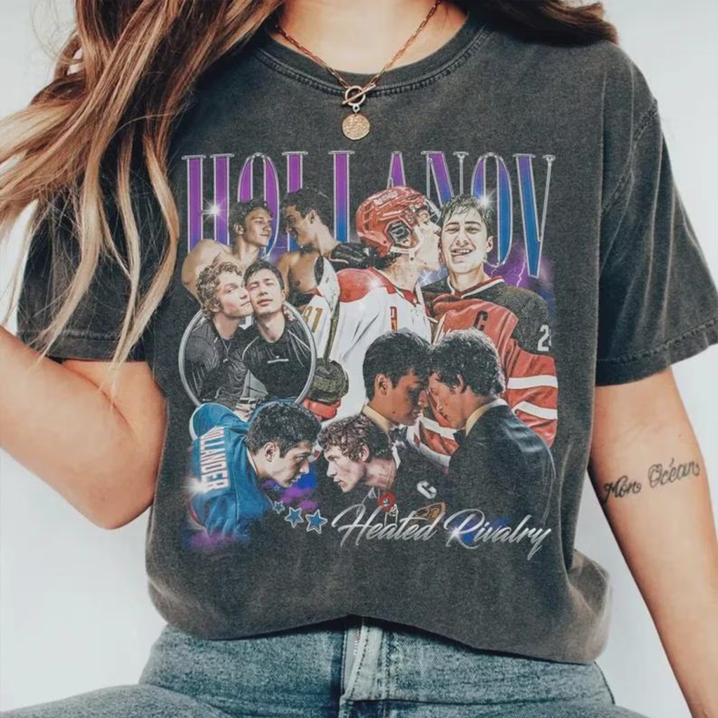 Heated Rivalry Merch Hollanov Heated Rivalry Wash Shirt Best Gifts For Hockey Fans