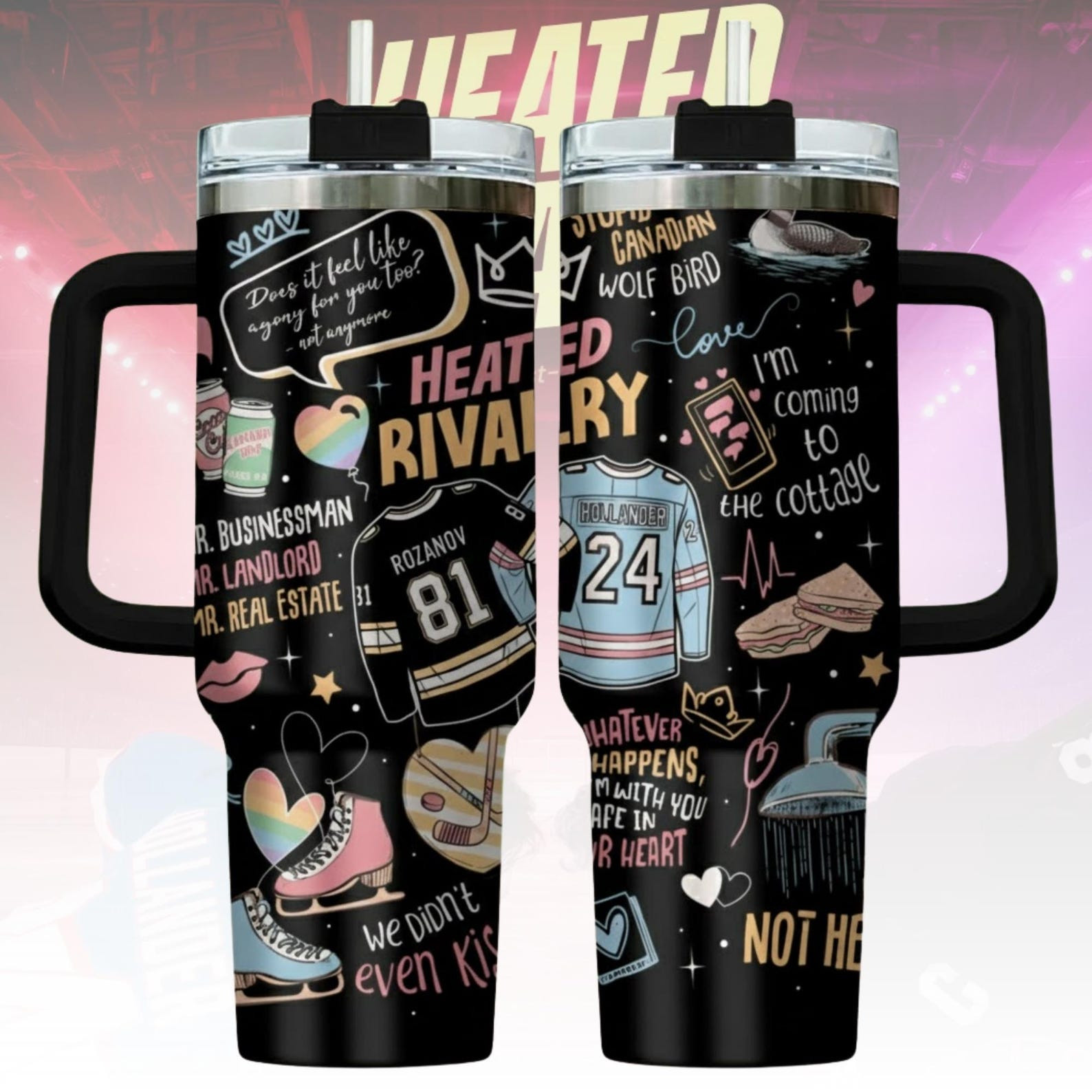 Heated Rivalry Merch Hudson Williams Connor Storrie Tumbler Heated Rivalry Inspired Gifts Heated Rivalry Merch Hudson Williams Connor Storrie Tumbler Heated Rivalry Inspired Gifts