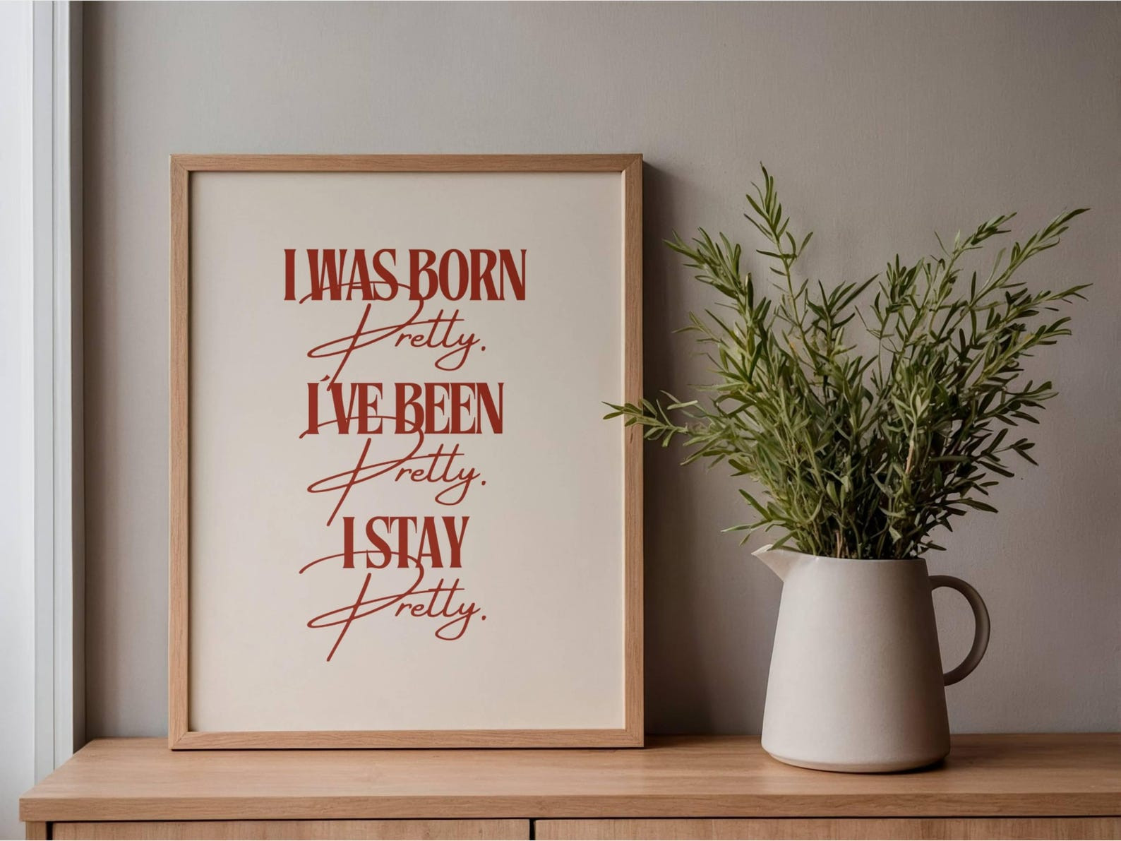 Heated Rivalry Merch Hudson Williams Quote Poster I Was Born Pretty Heated Rivalry Wall Art