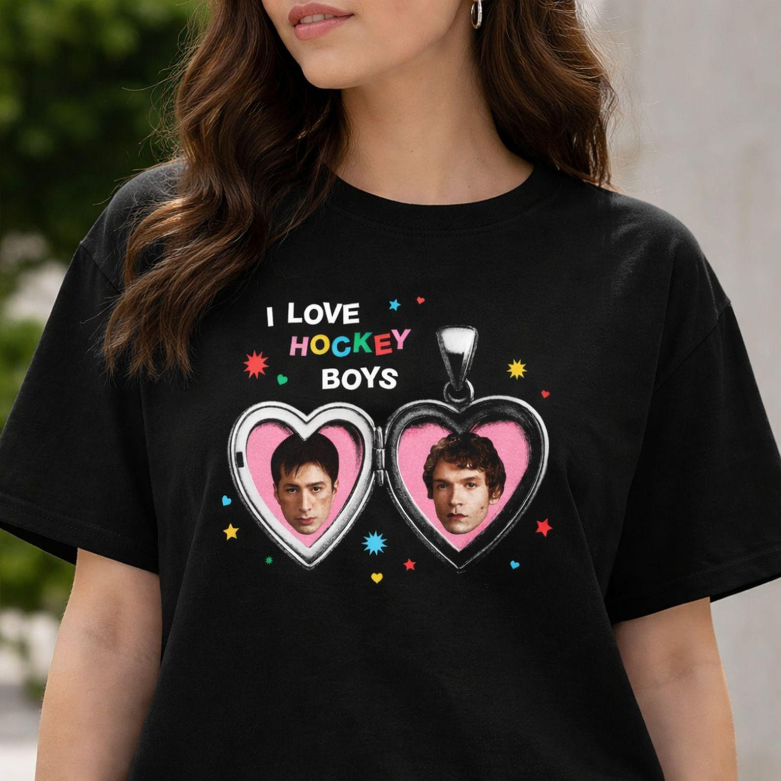 Heated Rivalry Merch I Love Hockey Boys Heated Rivalry T-Shirt Williams Connor Storrie Tee
