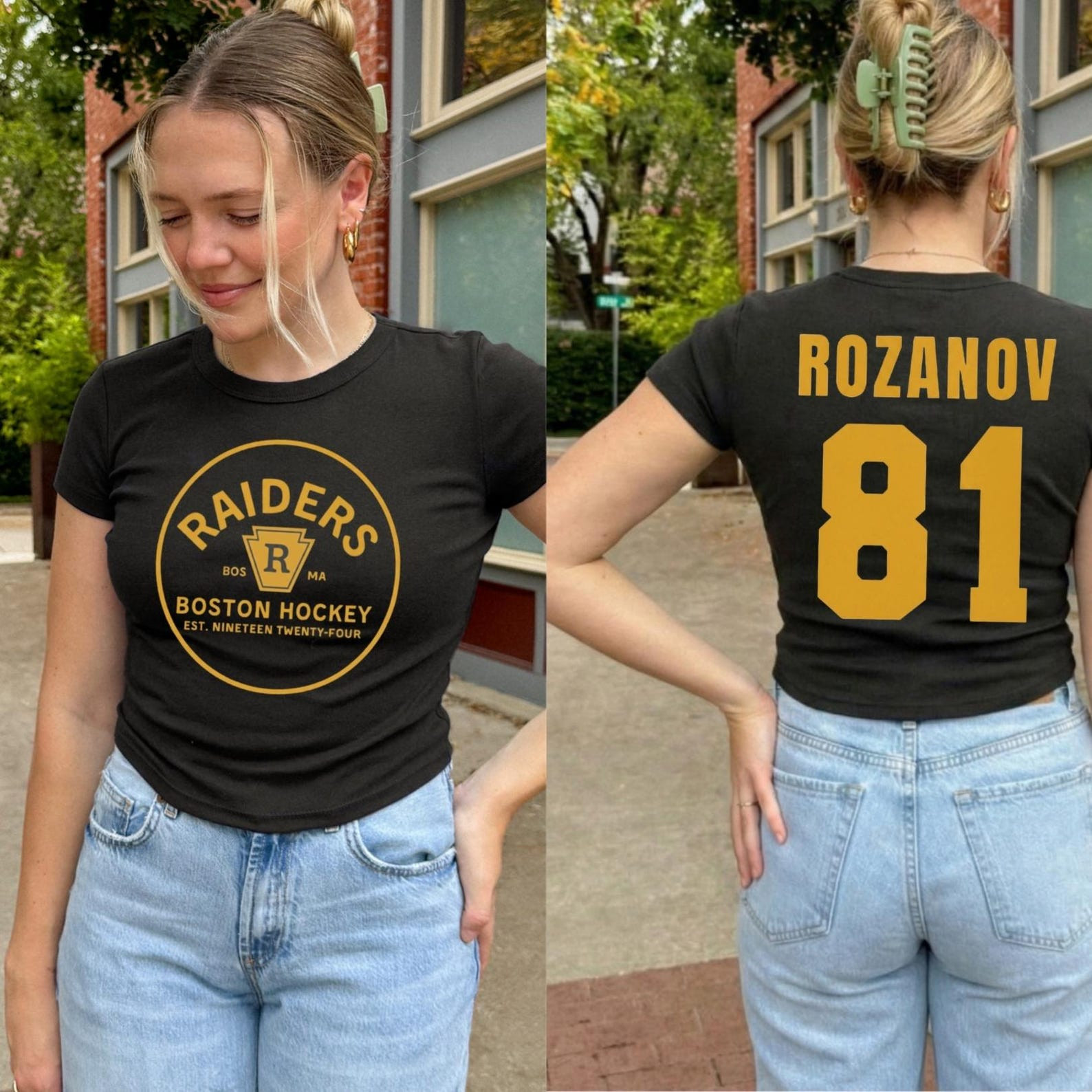 Heated Rivalry Merch Ilya Rozanov 81 Boston Raiders Baby Tee Gifts For Daughter