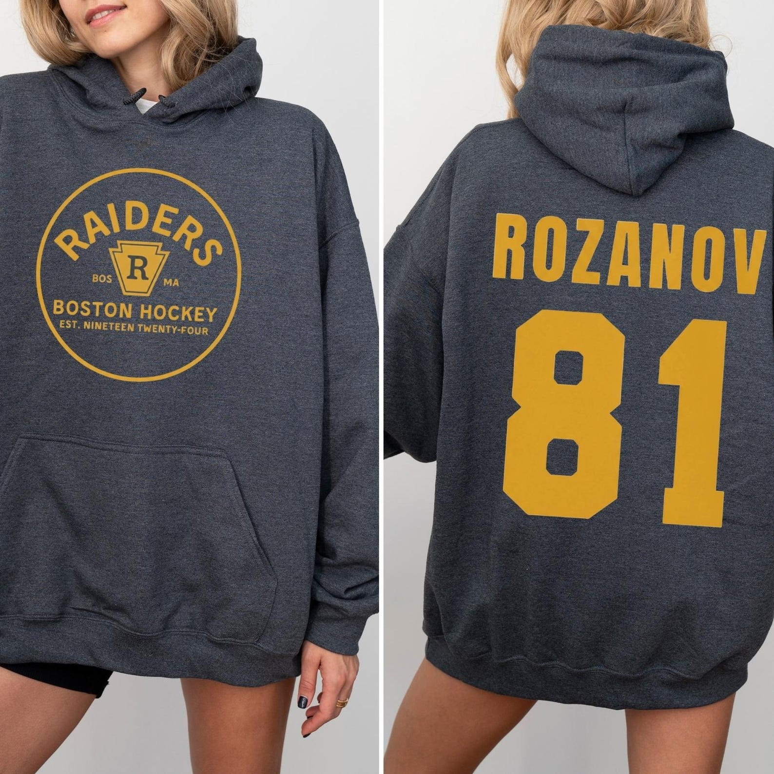 Heated Rivalry Merch Ilya Rozanov 81 Hoodie Boston Raiders Hockey Hoodie Heated Rivalry Gifts