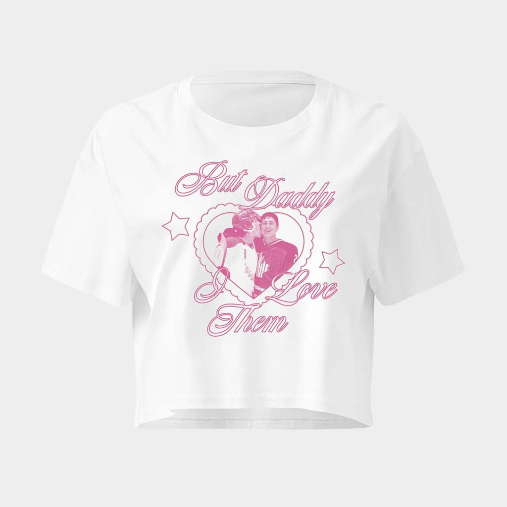Heated Rivalry Merch Ilya Shane Pink But Daddy I Love Them Cropped T-Shirt Rozanov Hollander Tee