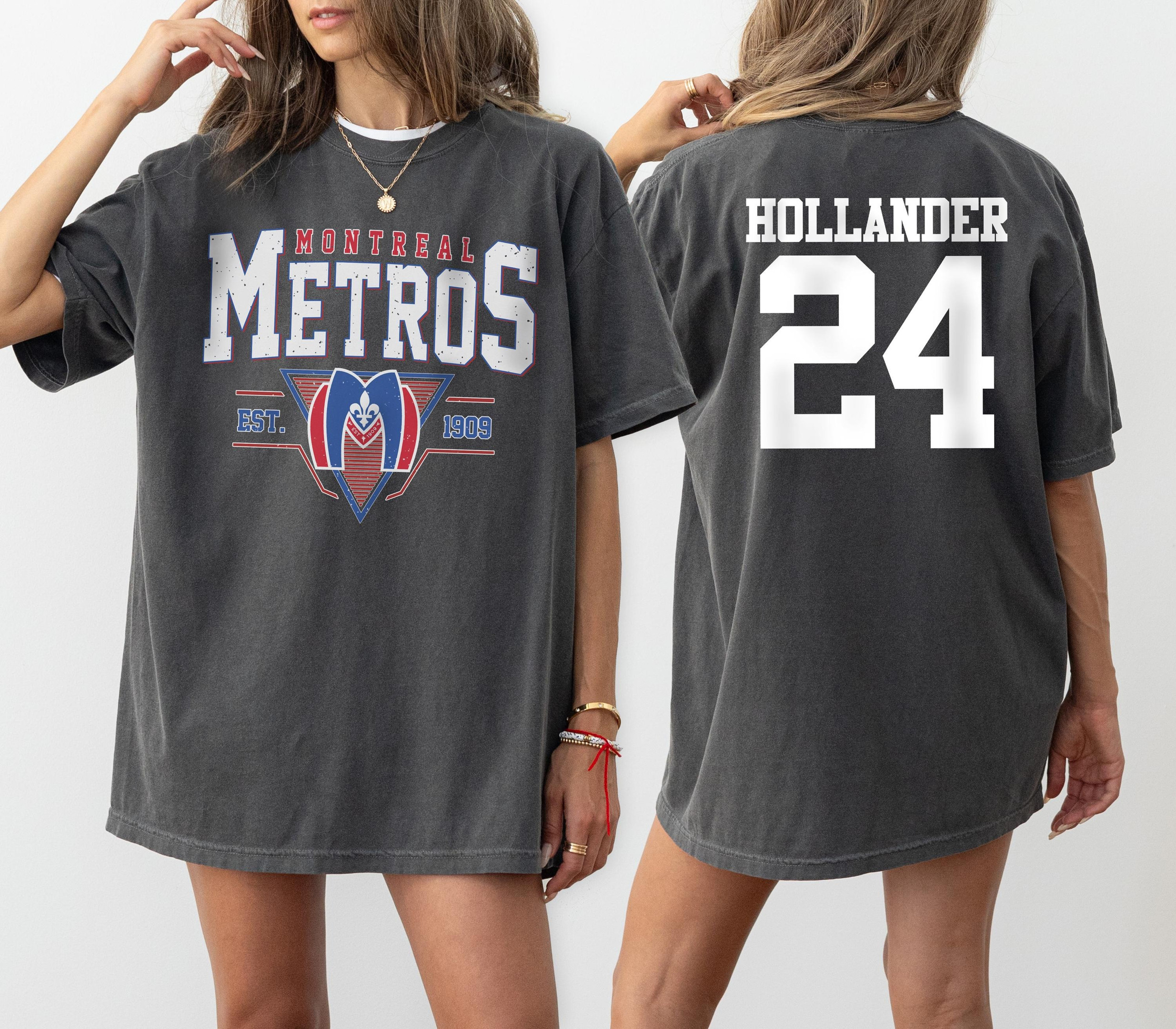 Heated Rivalry Merch Montreal Metros EST 1901 Hollander 24 Shirt Hockey Romance Clothing