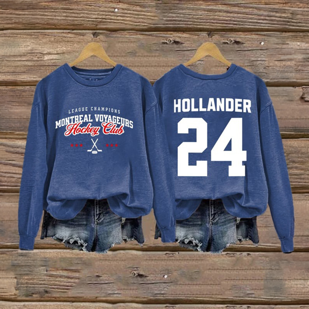 Heated Rivalry Merch Montreal Voyageurs Hockey Club Sweatshirt Hollander 24 Hockey Apparel